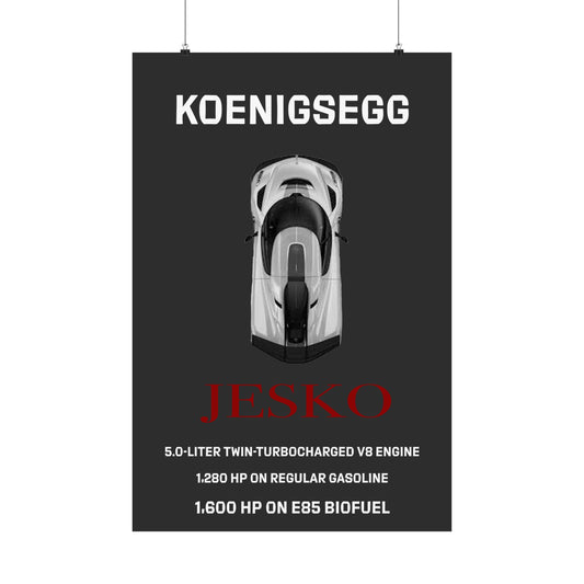 Koenigsegg Jesko poster