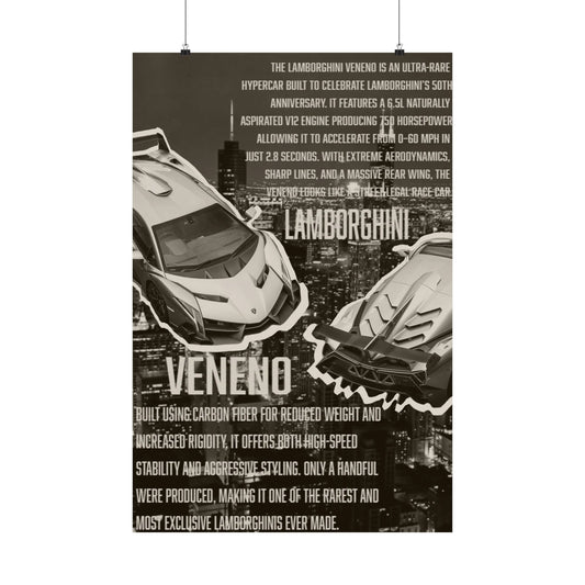 Lamborghini Veneno poster