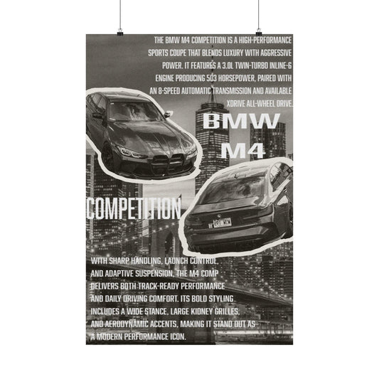 BMW M4 Competition poster