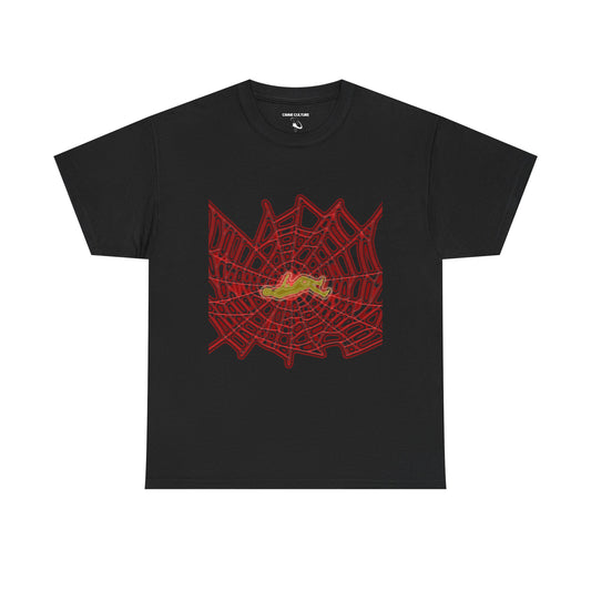 stuck in the web graphic tee