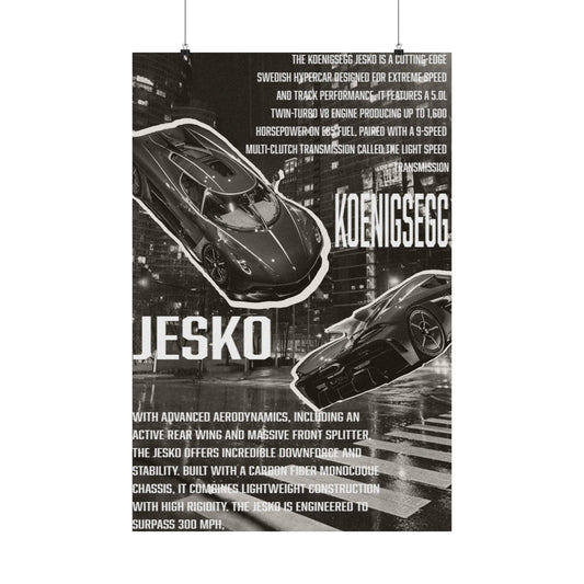 Koenigsegg Jesko poster