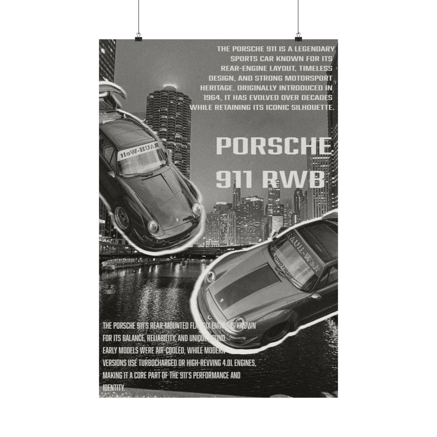 Porsche 911 RWB poster