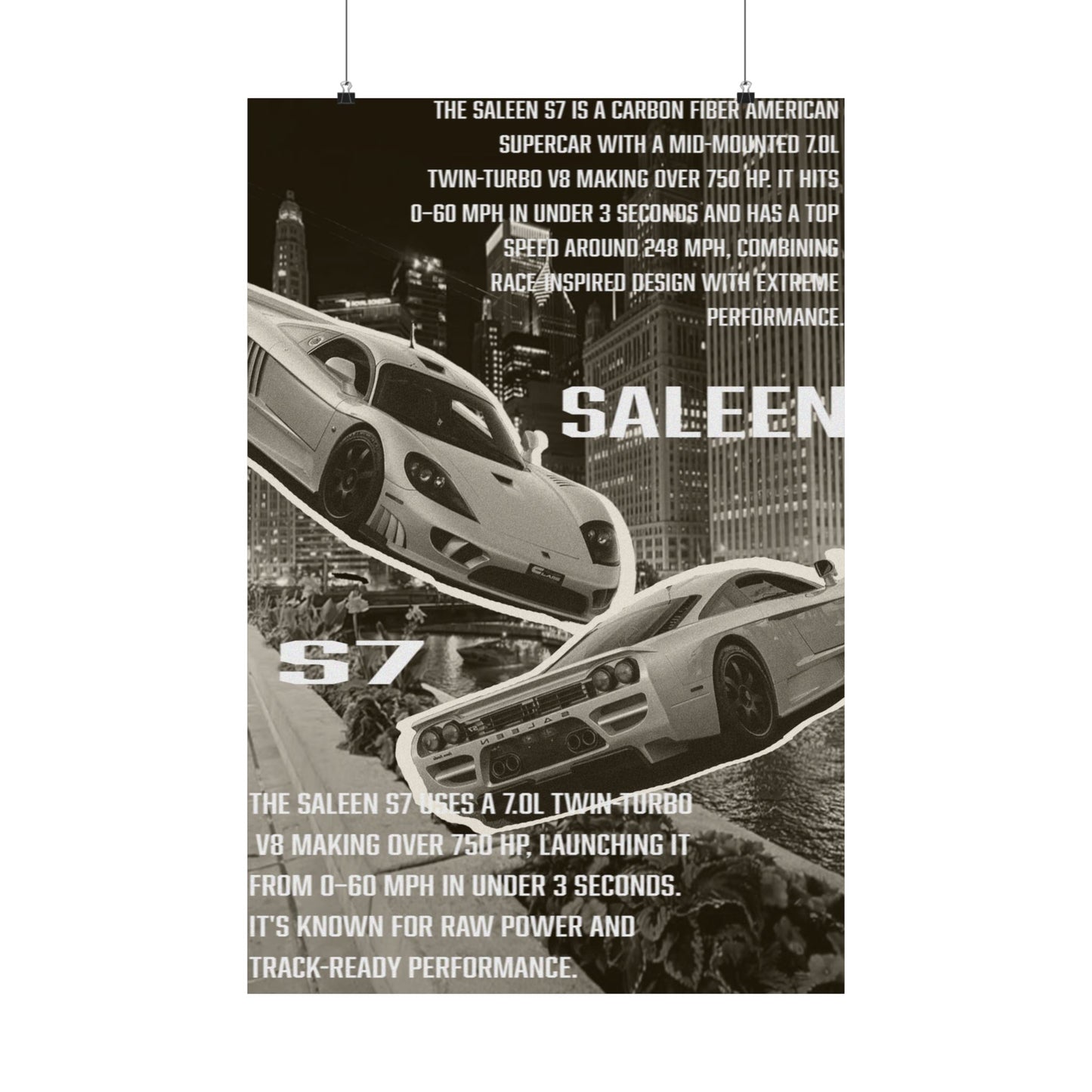 Saleen S7 poster