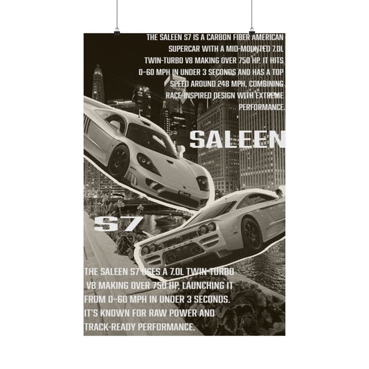 Saleen S7 poster
