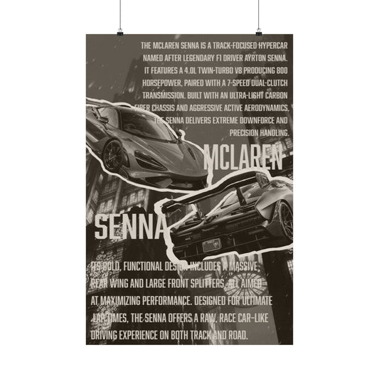 Mclaren Senna poster