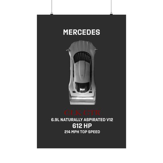 Mercedes CLK GTR poster