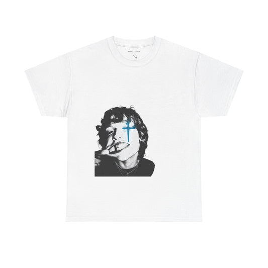 "bleed blue" graphic tee